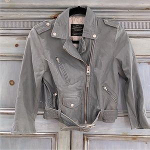 OFFER 🍄 ALL SAINTS Riley Cropped Leather Jacket